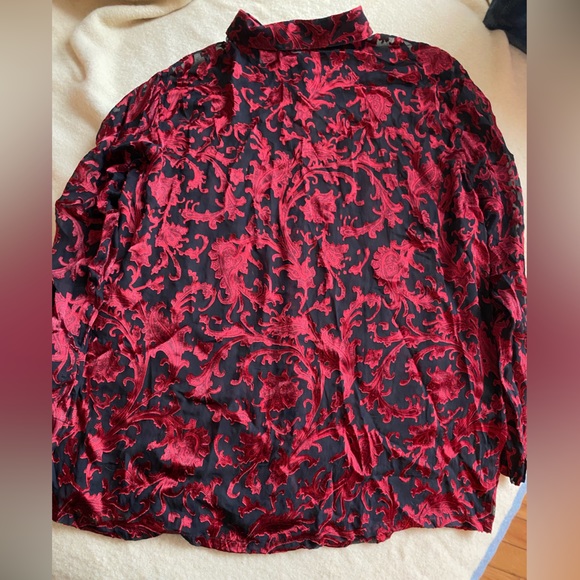 Chicos Paisley Sheer Blouse - Picture 7 of 7